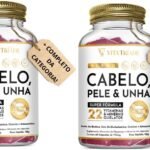 Vitamina para Cabelo e Unha - Biotina 150%, Cisteína 500mg, Metilcobalamina e Astaxantina 4mg 120 Cáps