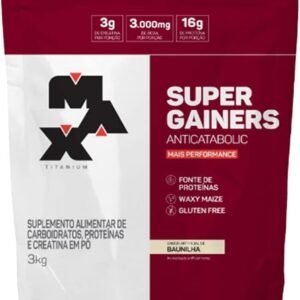 Max Titanium Super Gainers (3Kg) - Sabor Baunilha
