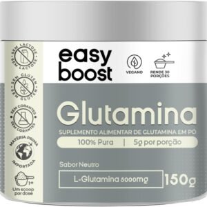 Glutamina Pura Easy Boost L-glutamina Em Pó 150g