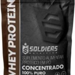 Whey Protein Concentrado 1Kg - Chocolate Belga - Importado - Soldiers Nutrition